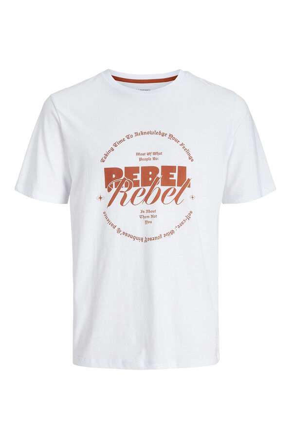 JJ REBEL Camiseta regular fit blanco
