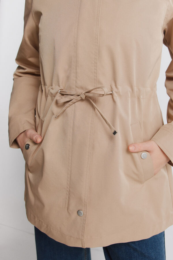 Springfield Hooded water-repellent parka brown