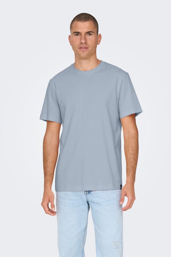 Springfield Camiseta manga corta azul medio