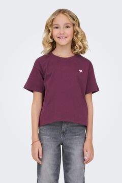Only Girls Camiseta cropped manga corta