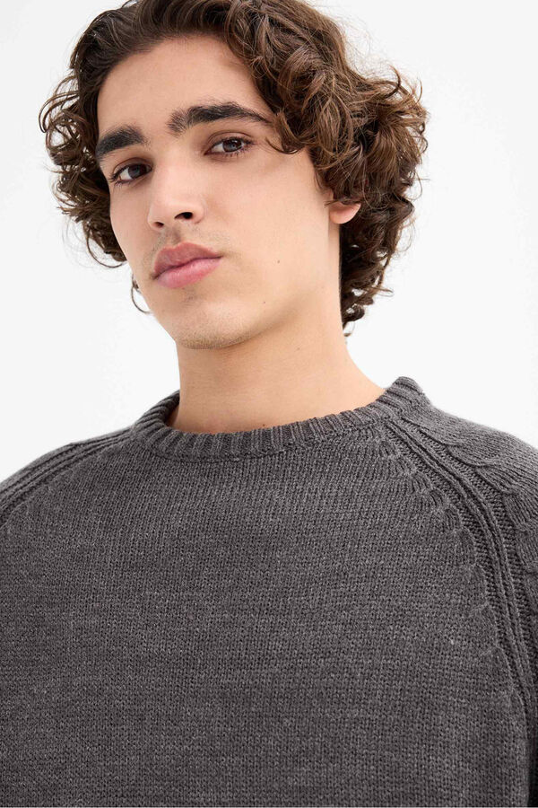 Inside Jersey B&aacute;sico gris