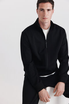 Springfield Technical look zip fastening sweatshirt