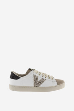 Victoria Zapatillas efecto piel serraje negro
