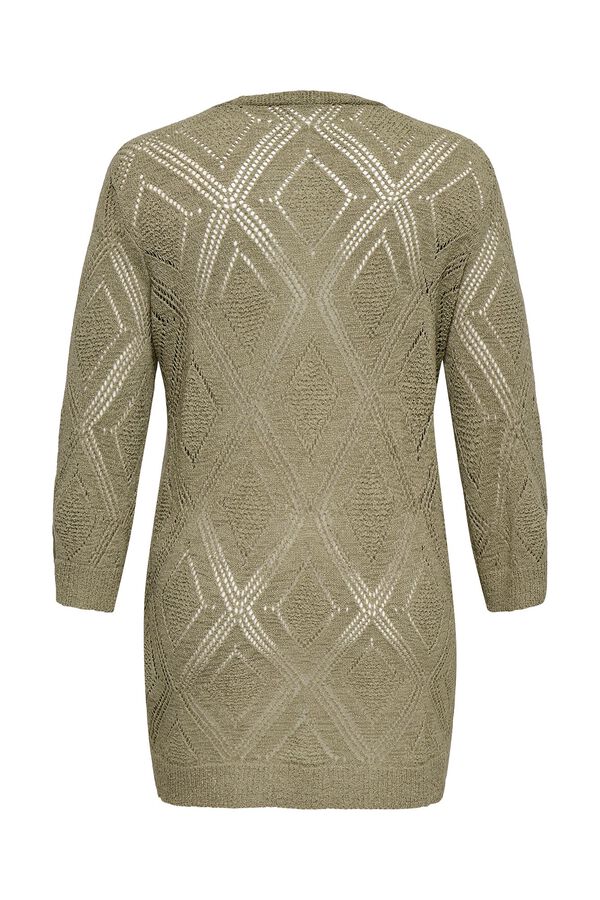 Only Carmakoma Plus size knit cardigan beige