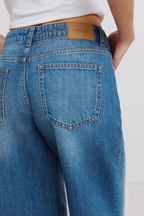 Springfield Bermuda en denim bleu