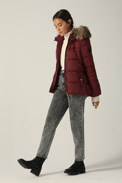 Springfield Chaqueta acolchada sorona impermeable burdeos