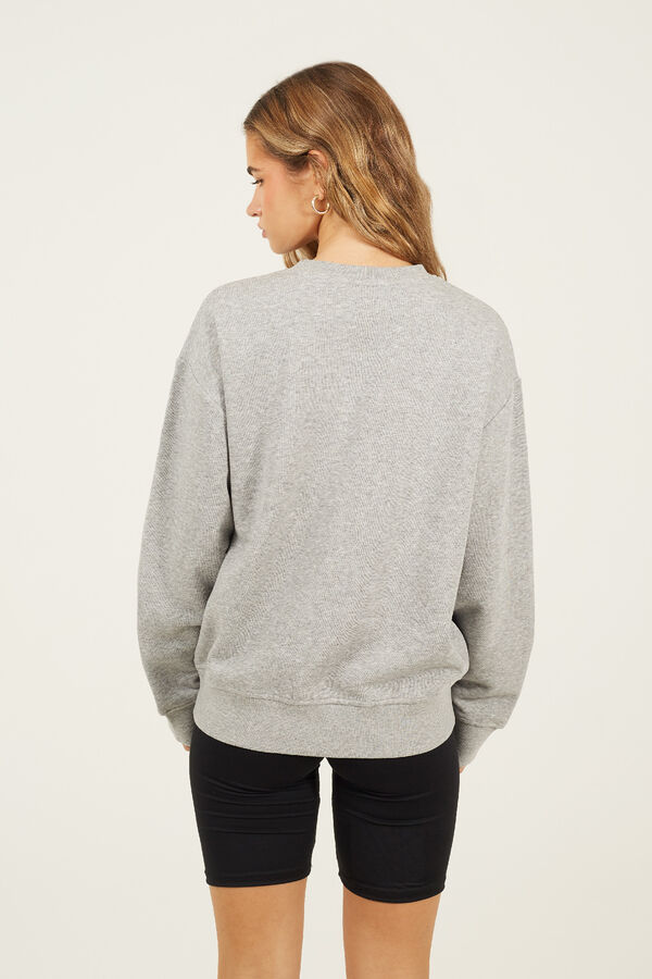 Brave Soul Sudadera con bordado gris