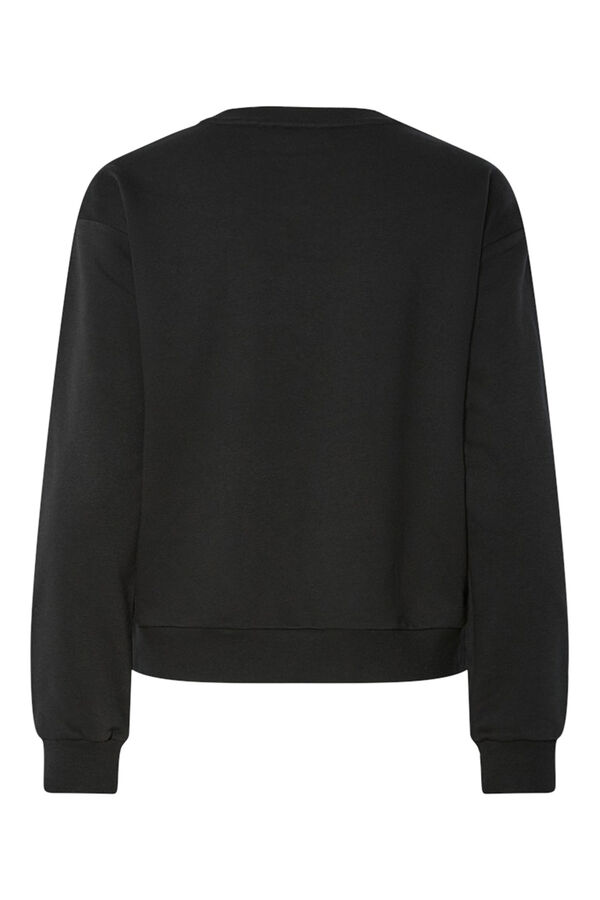 Pieces Sudadera calados negro