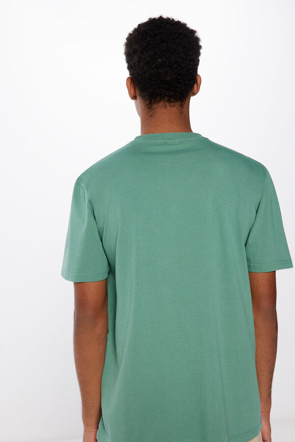 Springfield Camiseta bordado turquesa