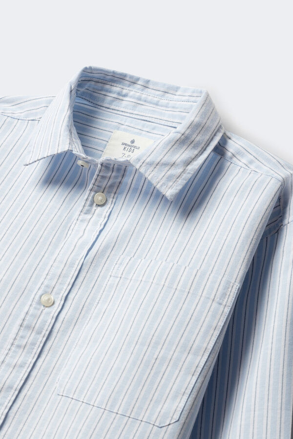 Springfield Kids Boy's blue fine stripe shirt Plava