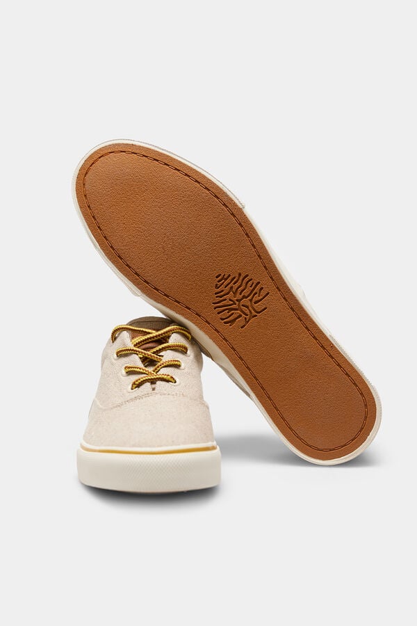 Springfield Rustic organic cotton trainers natural
