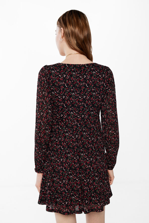 Springfield Kratka haljina cvjetnog uzorka crna