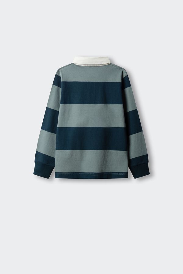 Springfield Kids Sudadera rugby rayas ni&ntilde;o verde