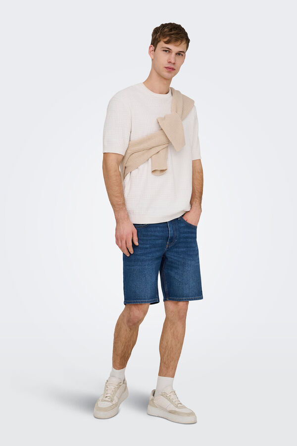Only & Sons Denim Bermuda shorts blue