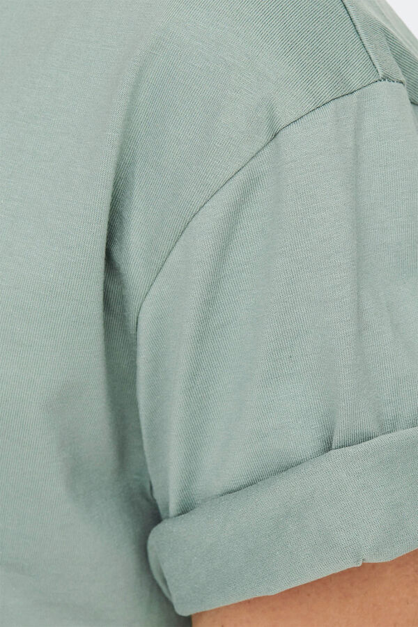 Only & Sons Camiseta de hombre relaxed fit. 100% algod&oacute;n org&aacute;nico. verde