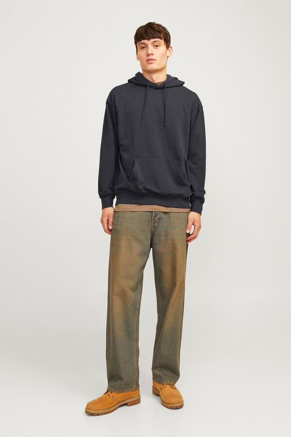 Jack & Jones Sudadera relaxed fit capucha azul