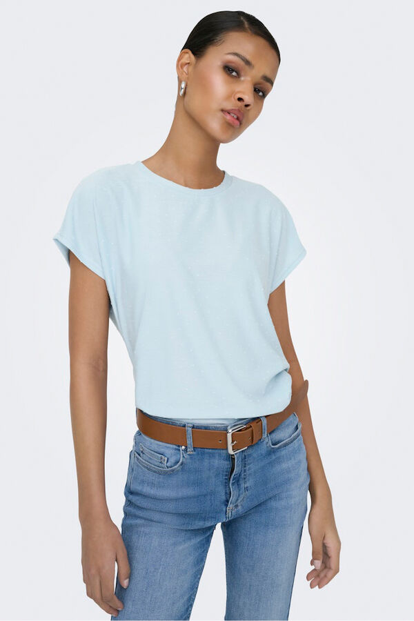 Only Camiseta plumeti azul