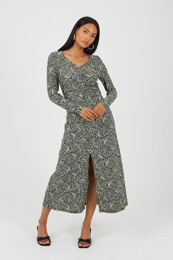 Brave Soul Long print dress Zelena