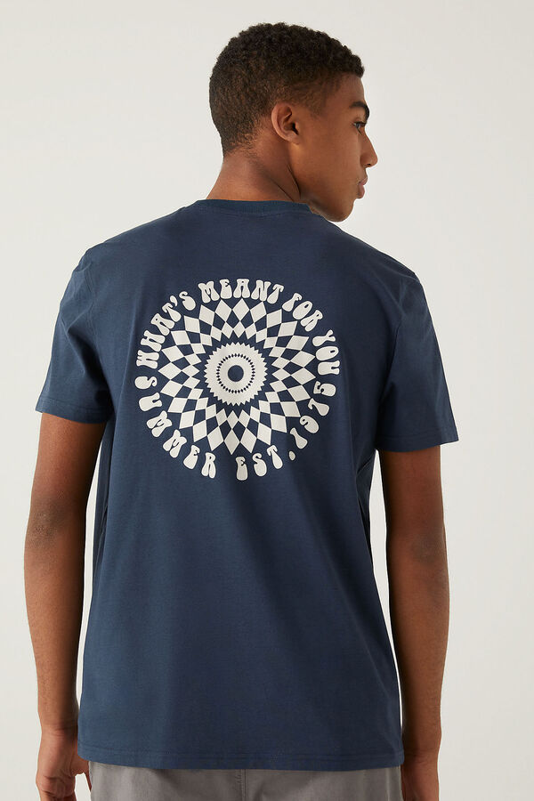 Springfield T-shirt 1975 bleuté