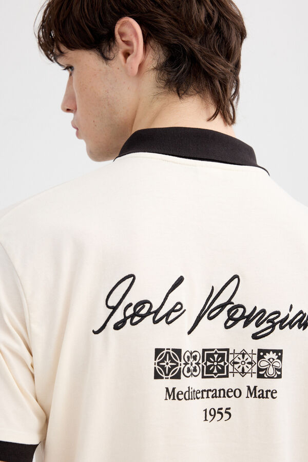 Inside Short sleeve polo shirt white