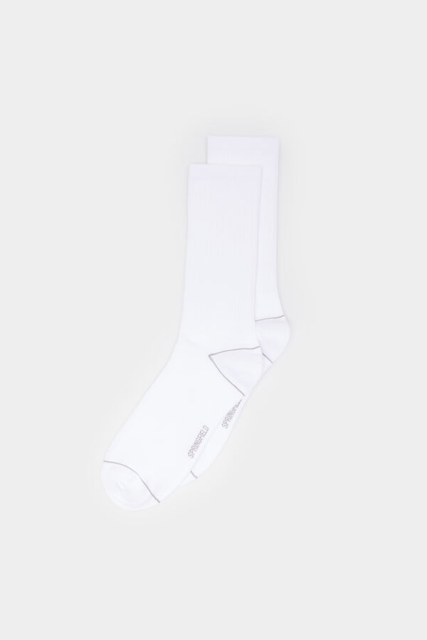 Springfield Essential ribbed socks white