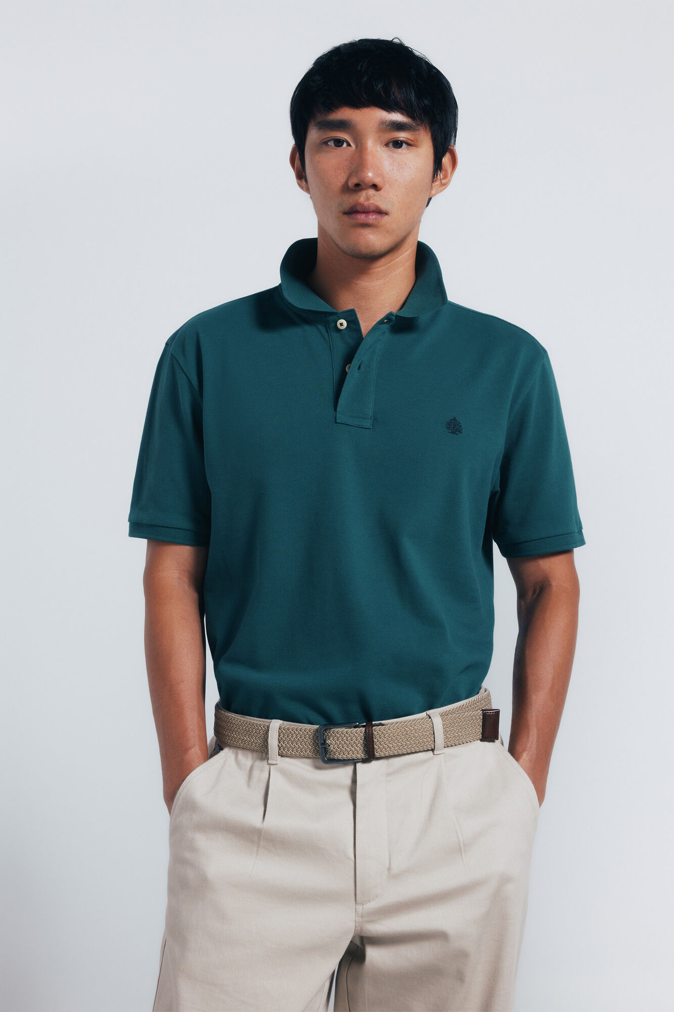 Springfield Essential regular fit piqu&eacute; polo shirt