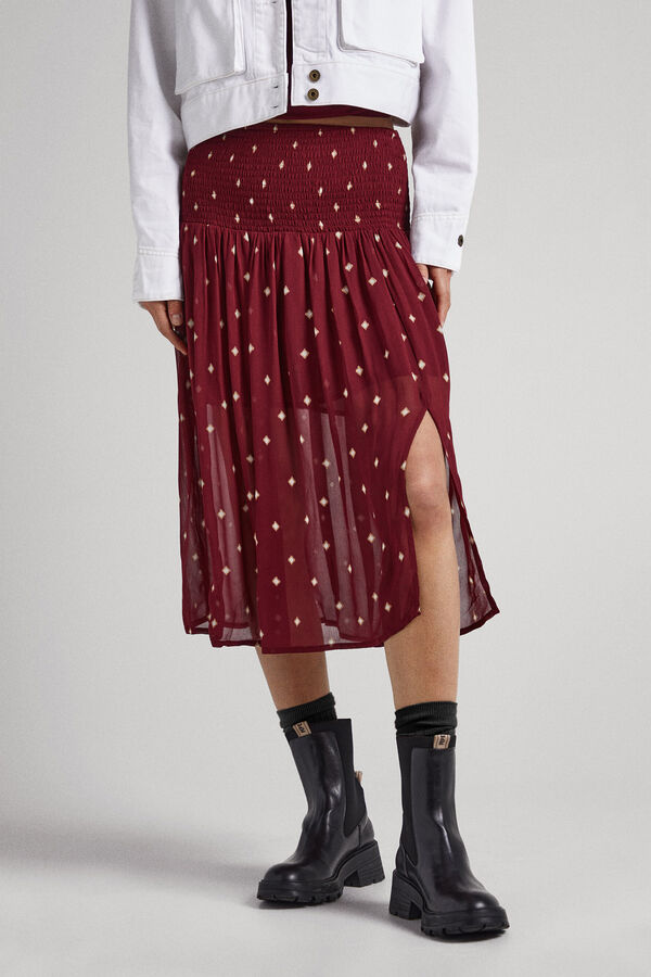 Springfield Skirt in semi-sheer fabric color