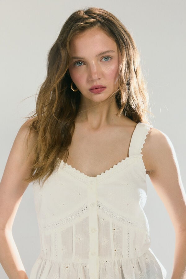 High Spirits Alba Blouse blanco