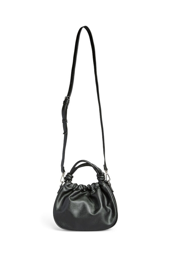 Pieces Medium Gathered Bag Crna