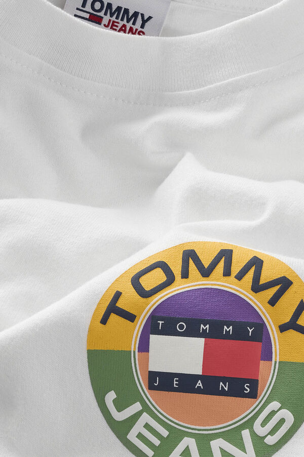 Springfield T-Shirt Herren Tommy Jeans branco