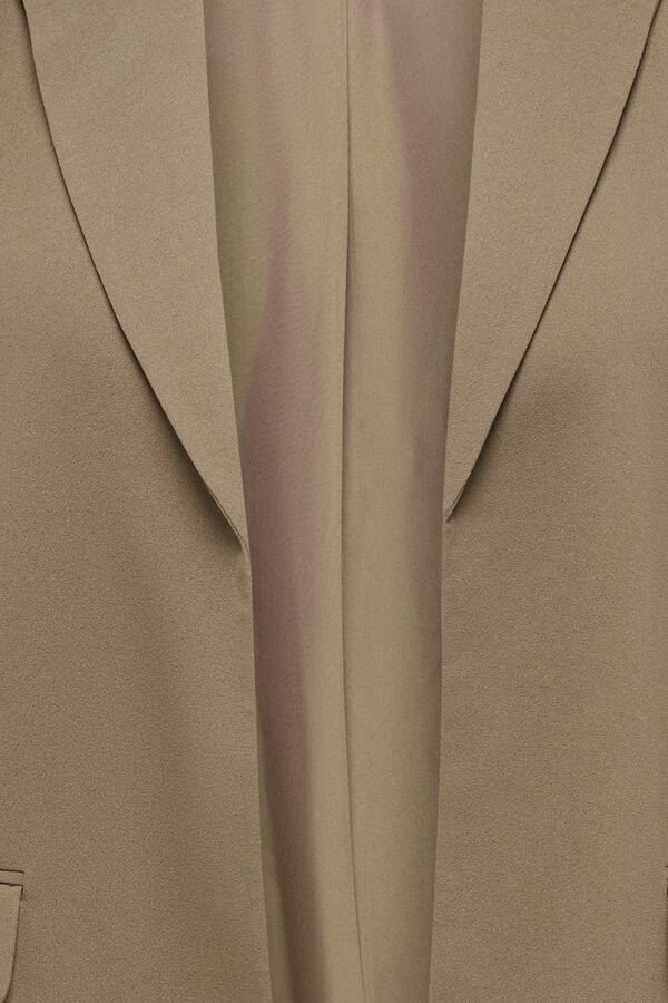 Only Carmakoma Plus size open blazer nude