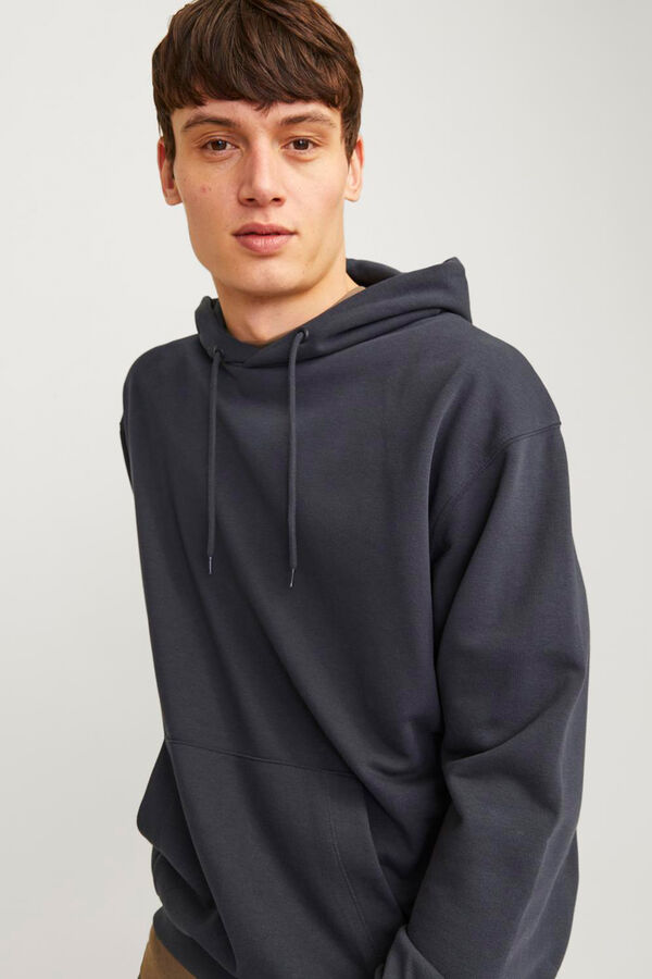 Jack & Jones Sudadera relaxed fit capucha azul