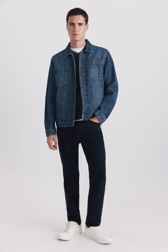 Springfield Cal&ccedil;a 5 bolsos slim lavagem desbotada
