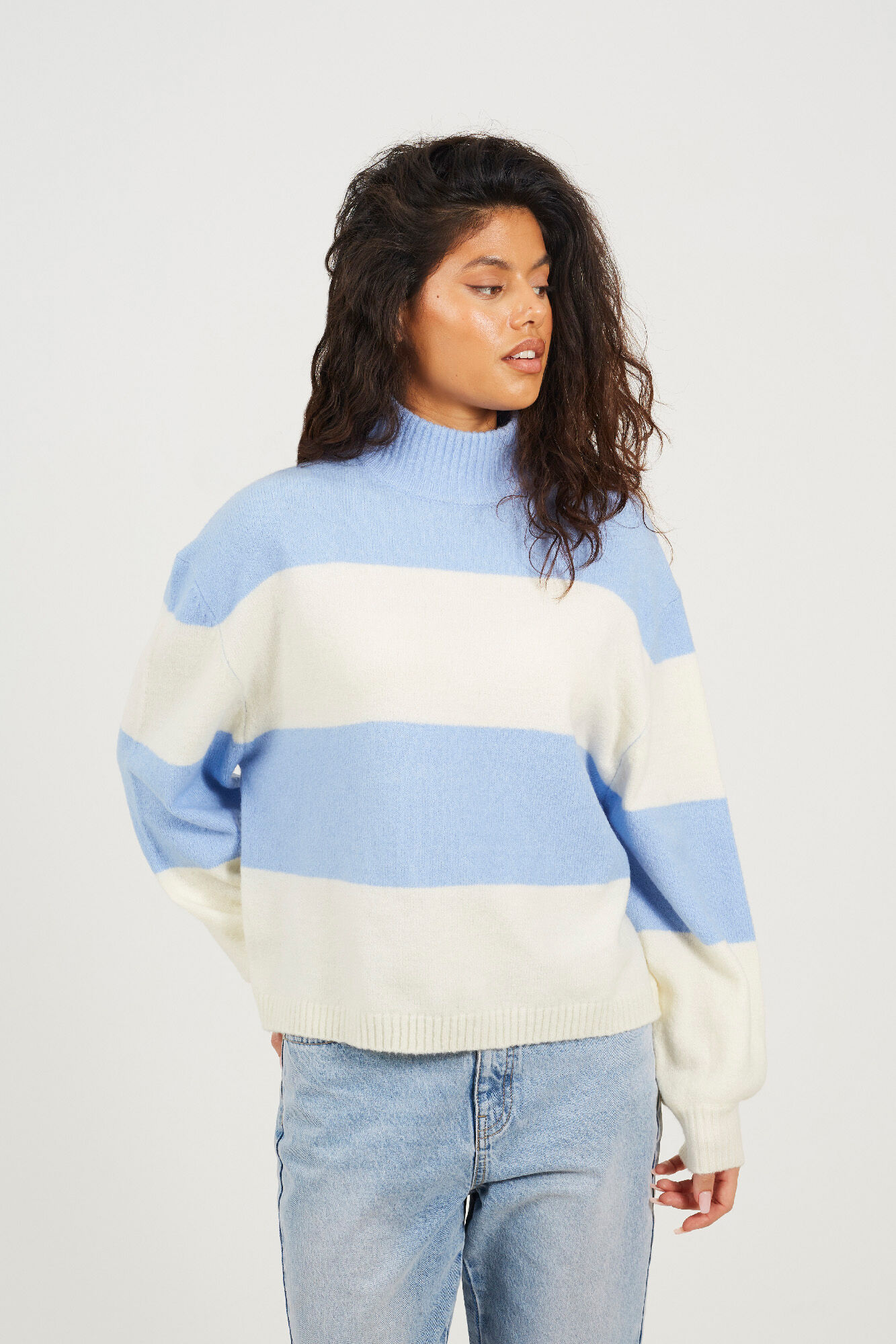 Brave Soul Camisola de malha riscas