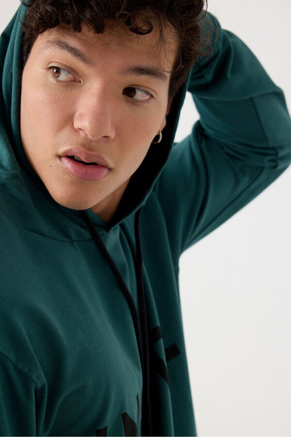 Inside Moletom com logo sweatshirt verde