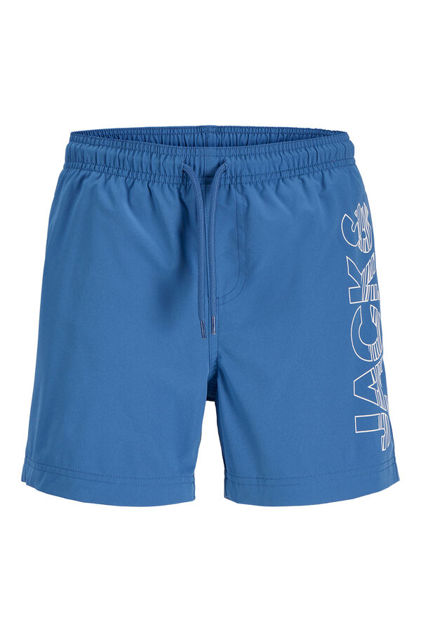 Jack & Jones Junior Logo regular swimwear blue