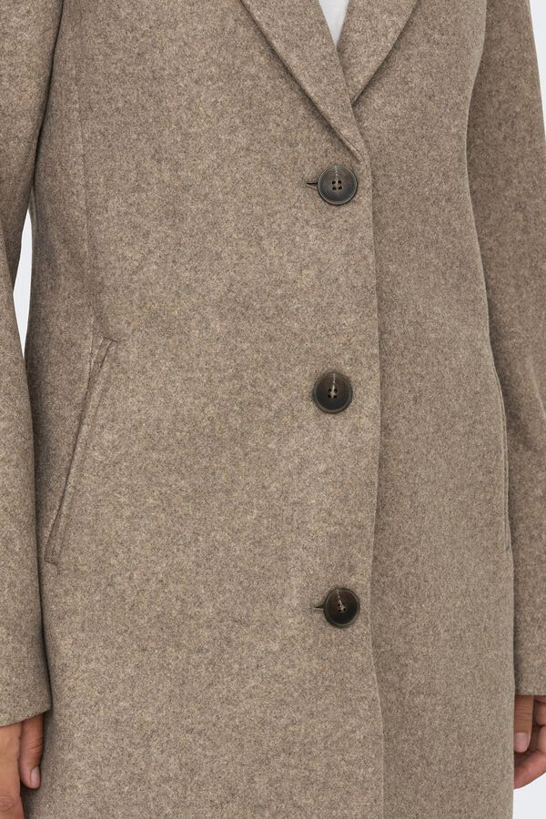 JDY Cloth coat nude