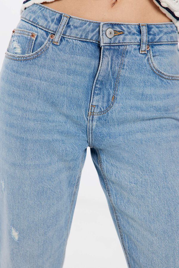 Springfield Jeans Slim Straight bleu acier
