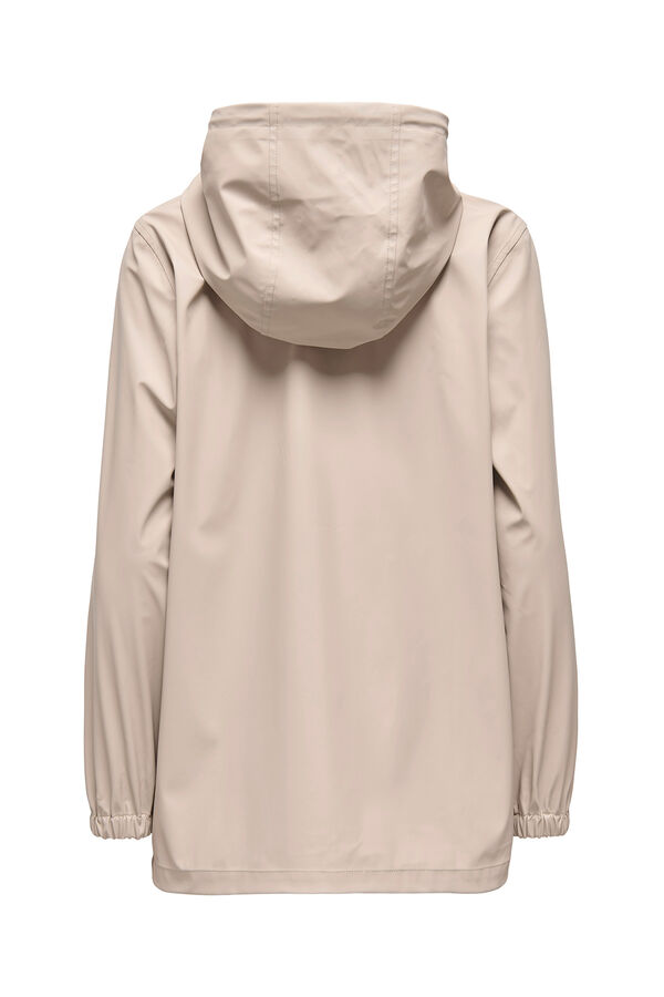 JDY Chubasquero con capucha beige