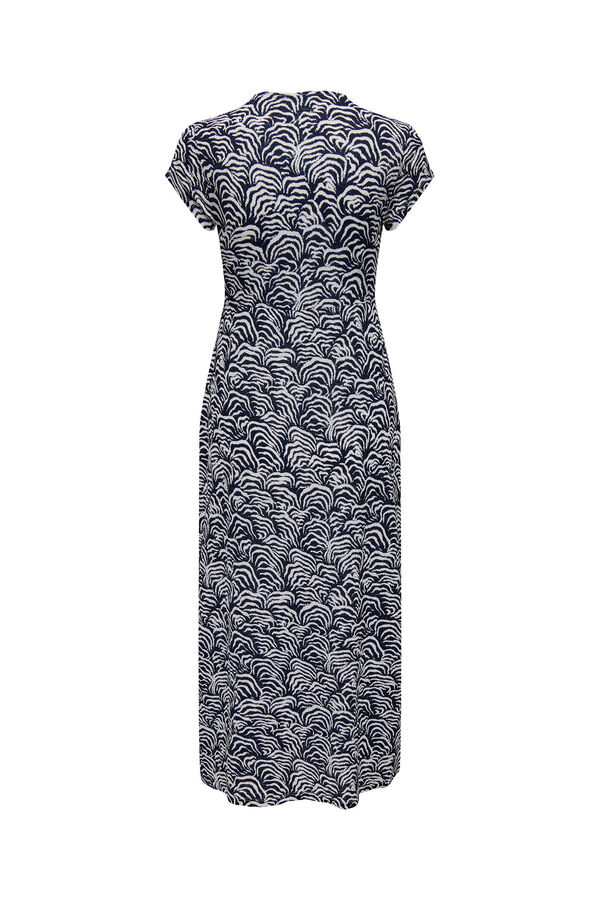 Springfield Midi dress with knot detail grey mix