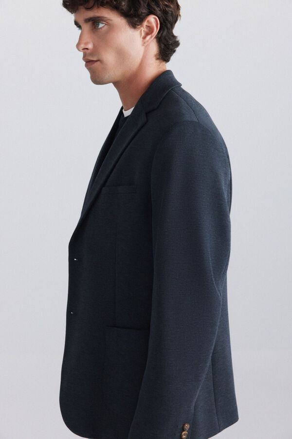 Springfield Houndstooth blazer blue