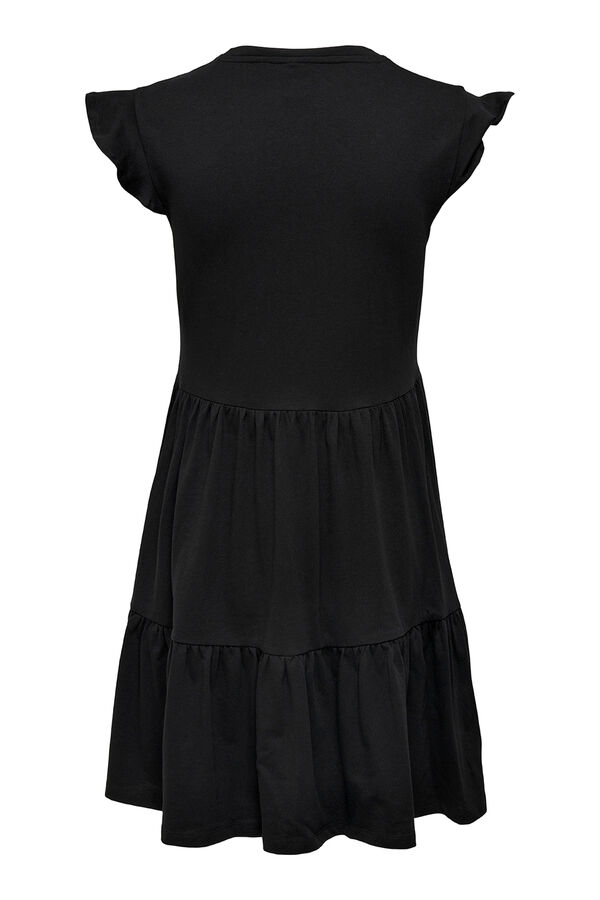 Only Short sleeve short dress black
