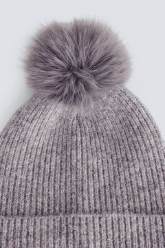 Springfield Pompom jersey-knit beanie