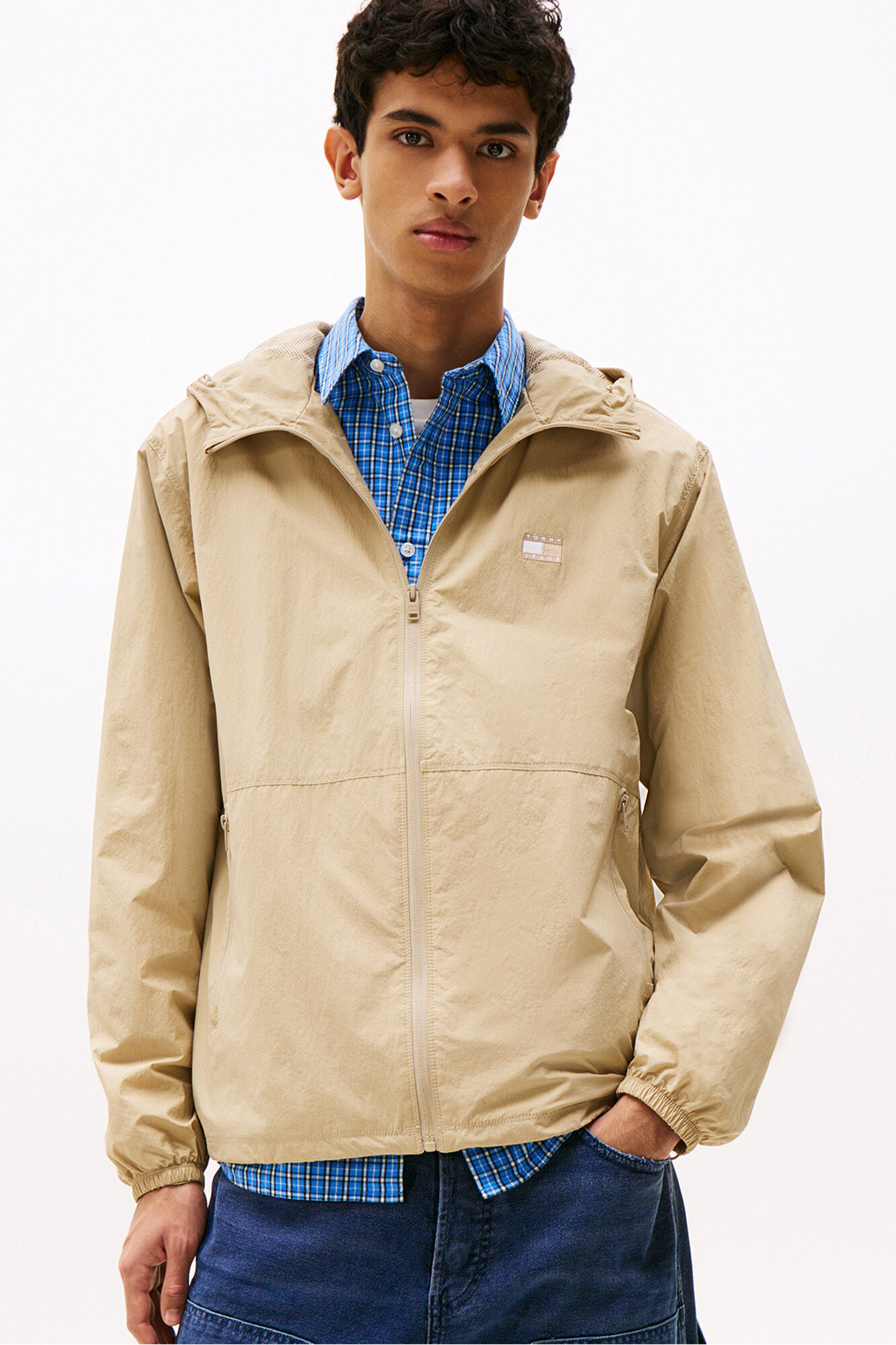 Tommy Jeans Jaqueta corta-vento masculina