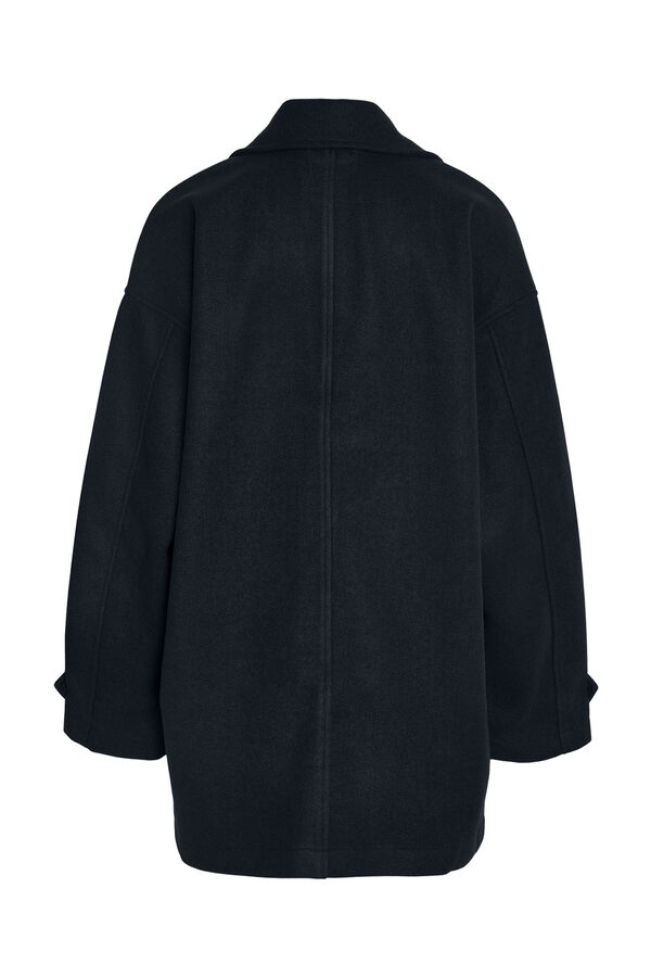 Noisy May Short coat with lapels black