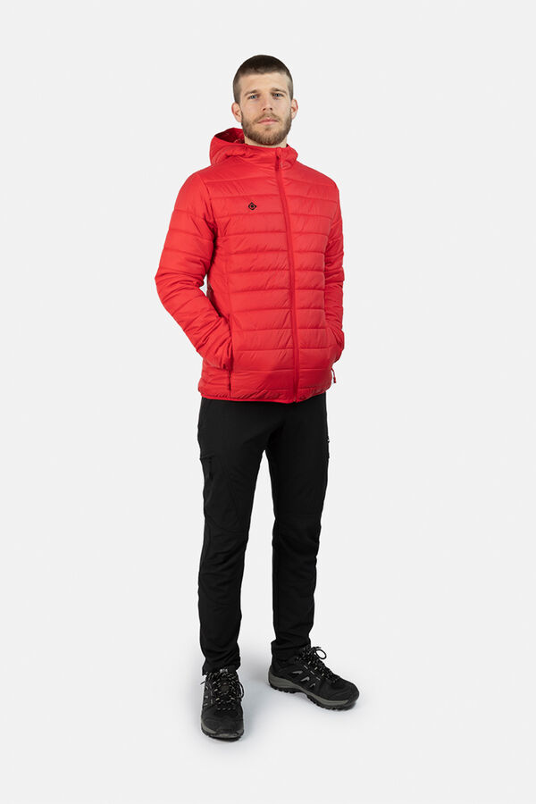 Izas Lightweight Fiber Jacket with Hood burgundy