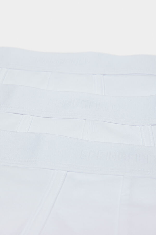 Springfield Pack of 3 essential cotton boxers white