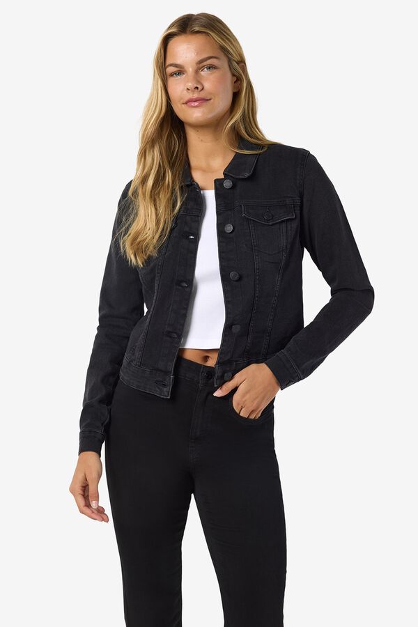 Noisy May Denim slim fit jacket black