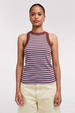 Topshop Top estampado espalda cruzada