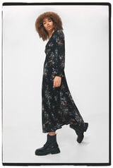 Springfield Midi-Kleid Print Farbverlauf schwarz